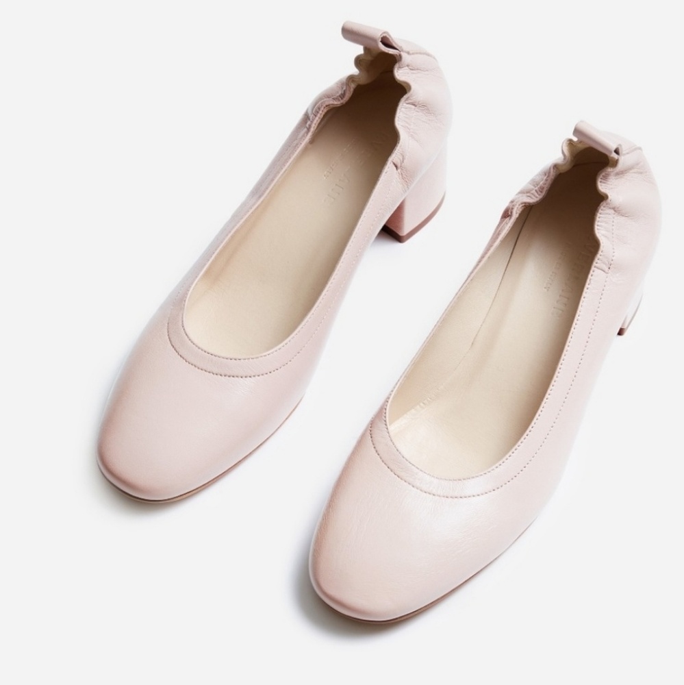 Everlane The Day Heel Pale Rose Block Size 9